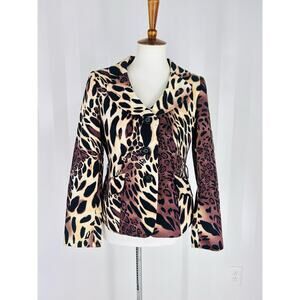 LE SUIT Women’s Animal Print Jacket Sz 6